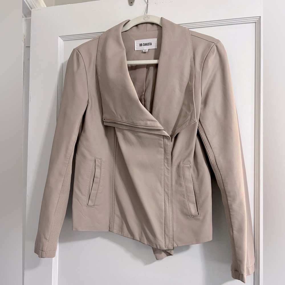 BB Dakota Faux Leather Moto Jacket